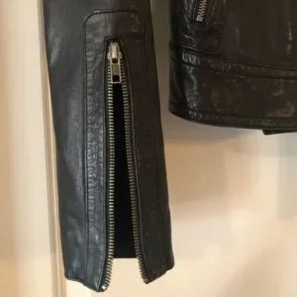 Mackage for Aritzia Kenya black leather motorcycle jacket XS - Picture 9 of 14